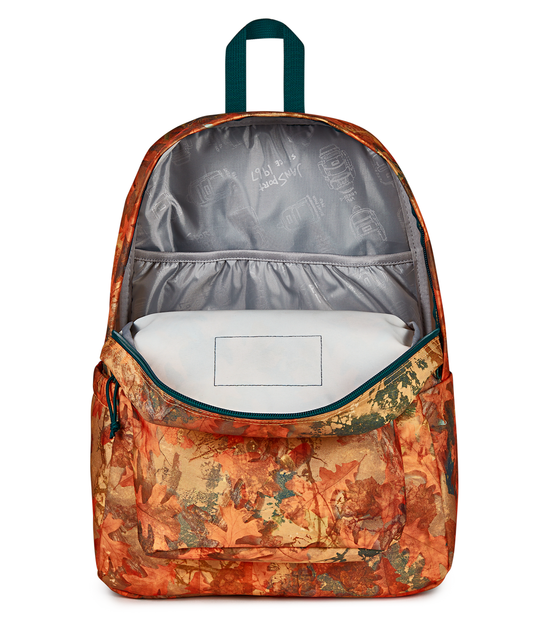 Jansport Superbreak Plus Orange/rust/teal - Interior