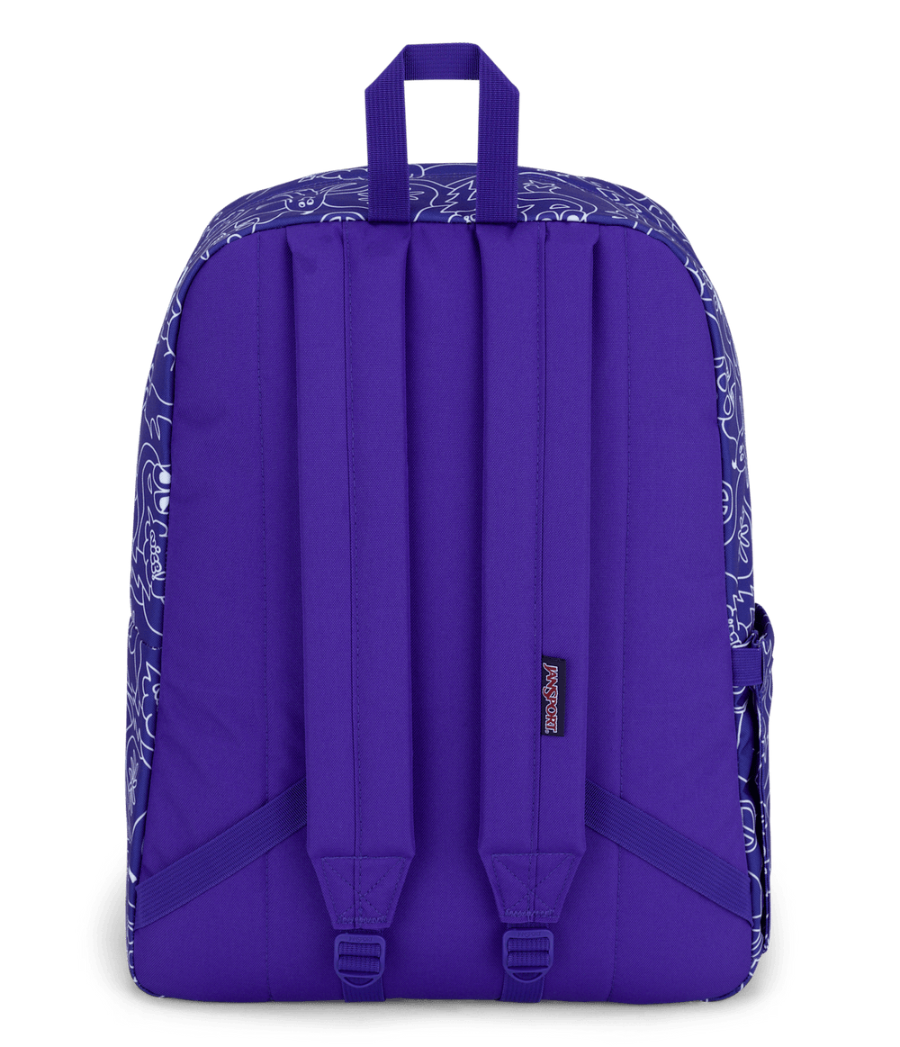 Jansport Superbreak Plus Dub Doodle Purple - Back