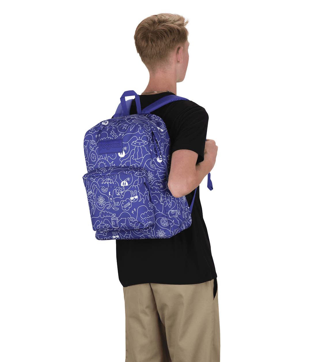 Jansport Superbreak Plus Dub Doodle Purple - Model