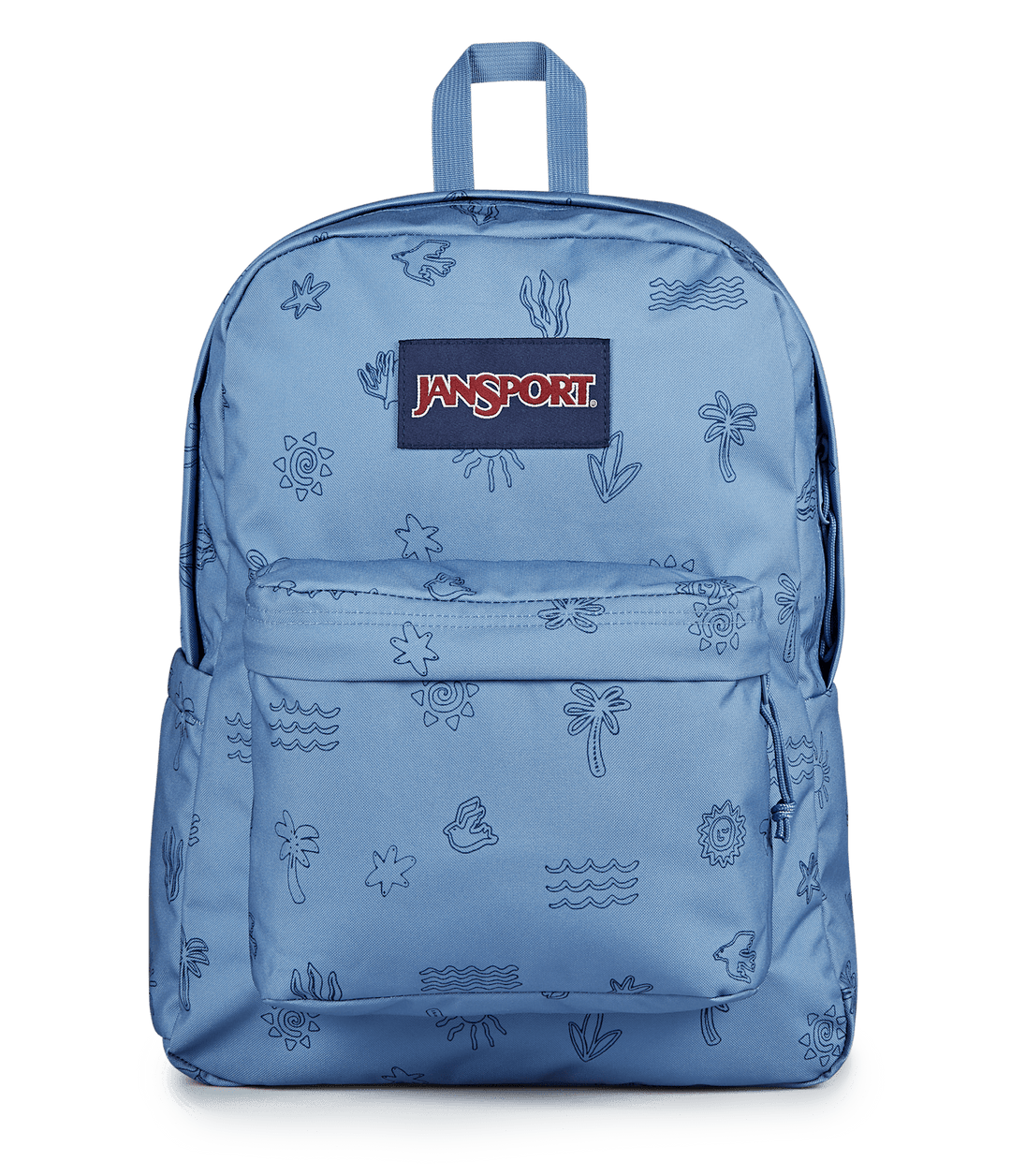 Jansport Superbreak Plus Sunny Sketches Blue - Front