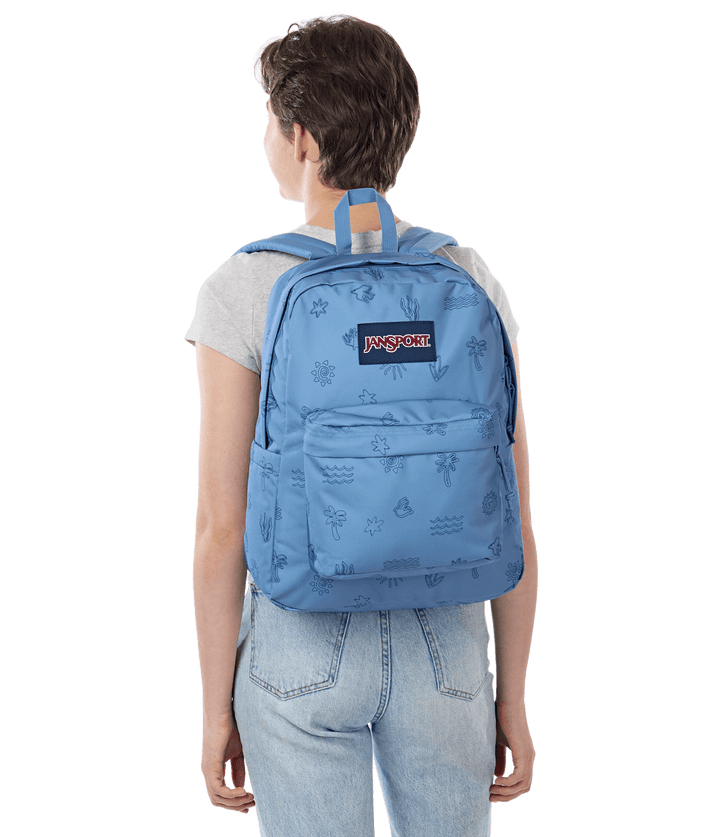Jansport Superbreak Plus Sunny Sketches Blue - Model