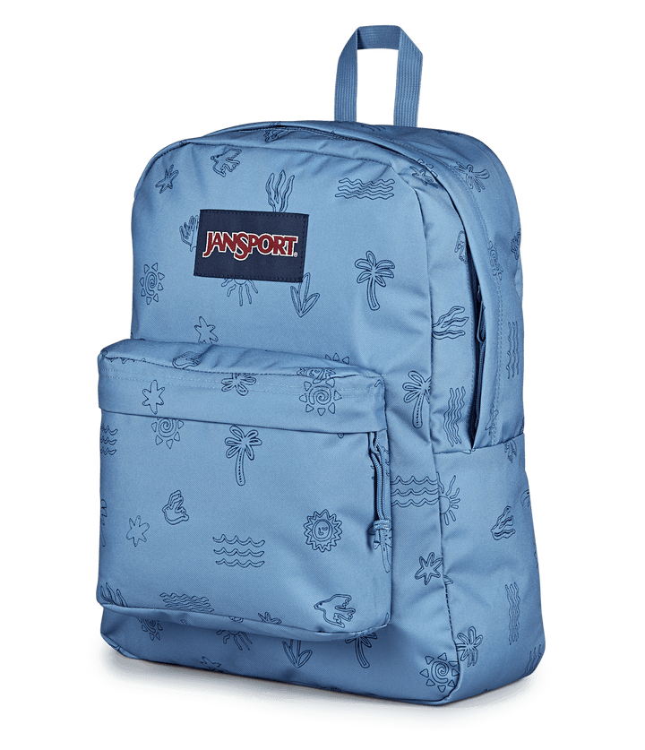 Jansport Superbreak Plus Sunny Sketches Blue - Side