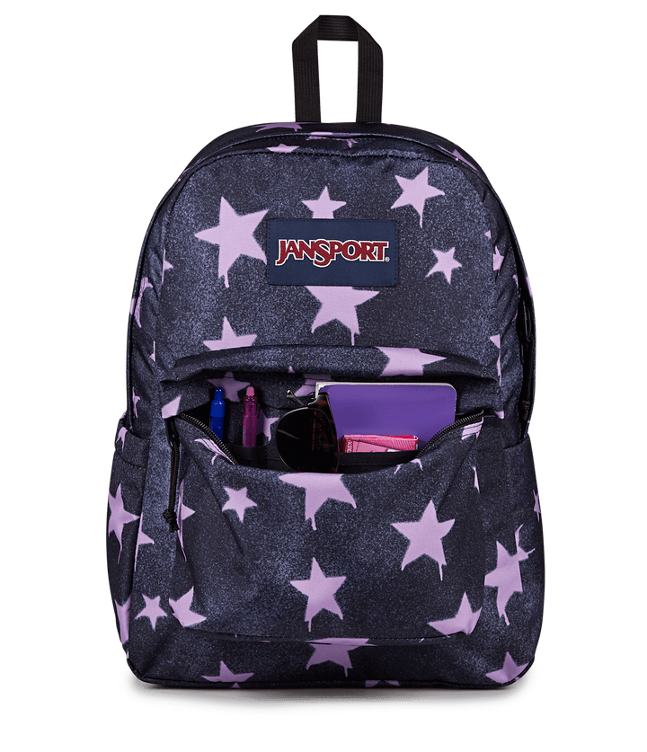 Jansport Superbreak Plus Sprayed Stars Pastel Lilac - Det3