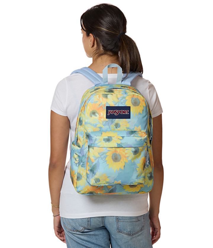 Jansport Superbreak Plus Surreal Sunflowers? Blue Dusk - Model