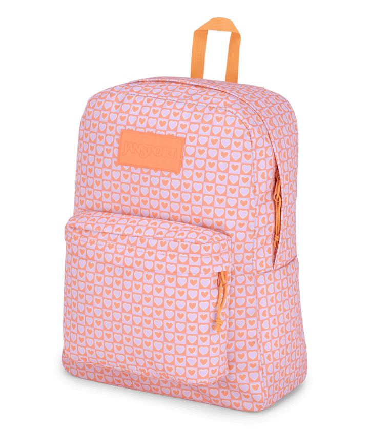 Jansport Superbreak Hyped Hearts Pink - Side