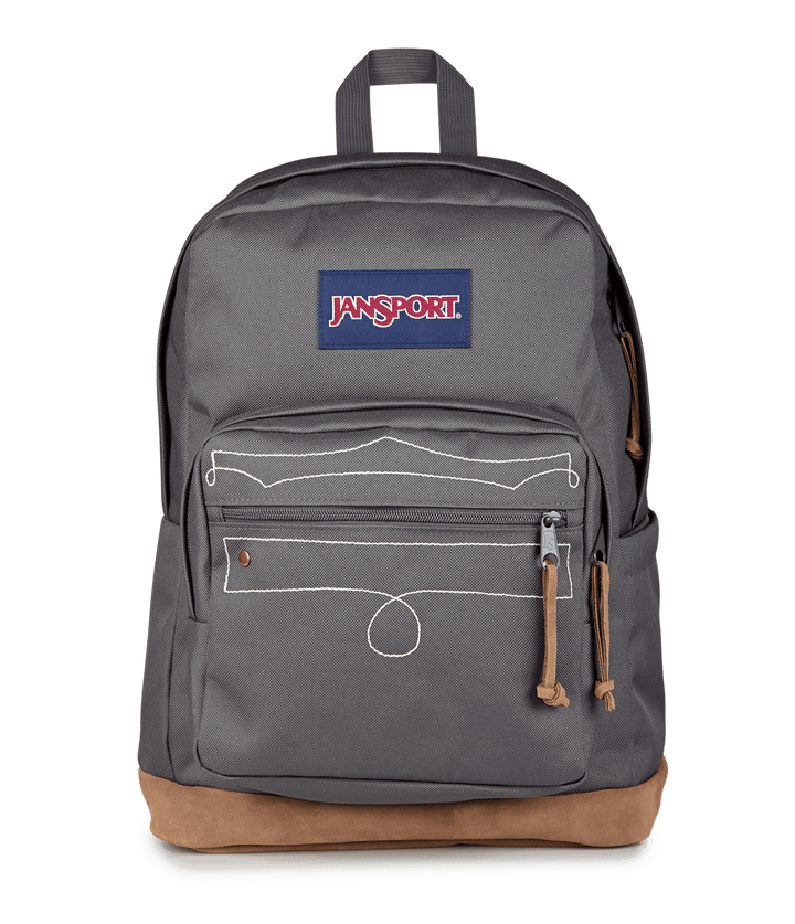 Jansport Right Expressions Smokey Grit/oxford/tan - Front