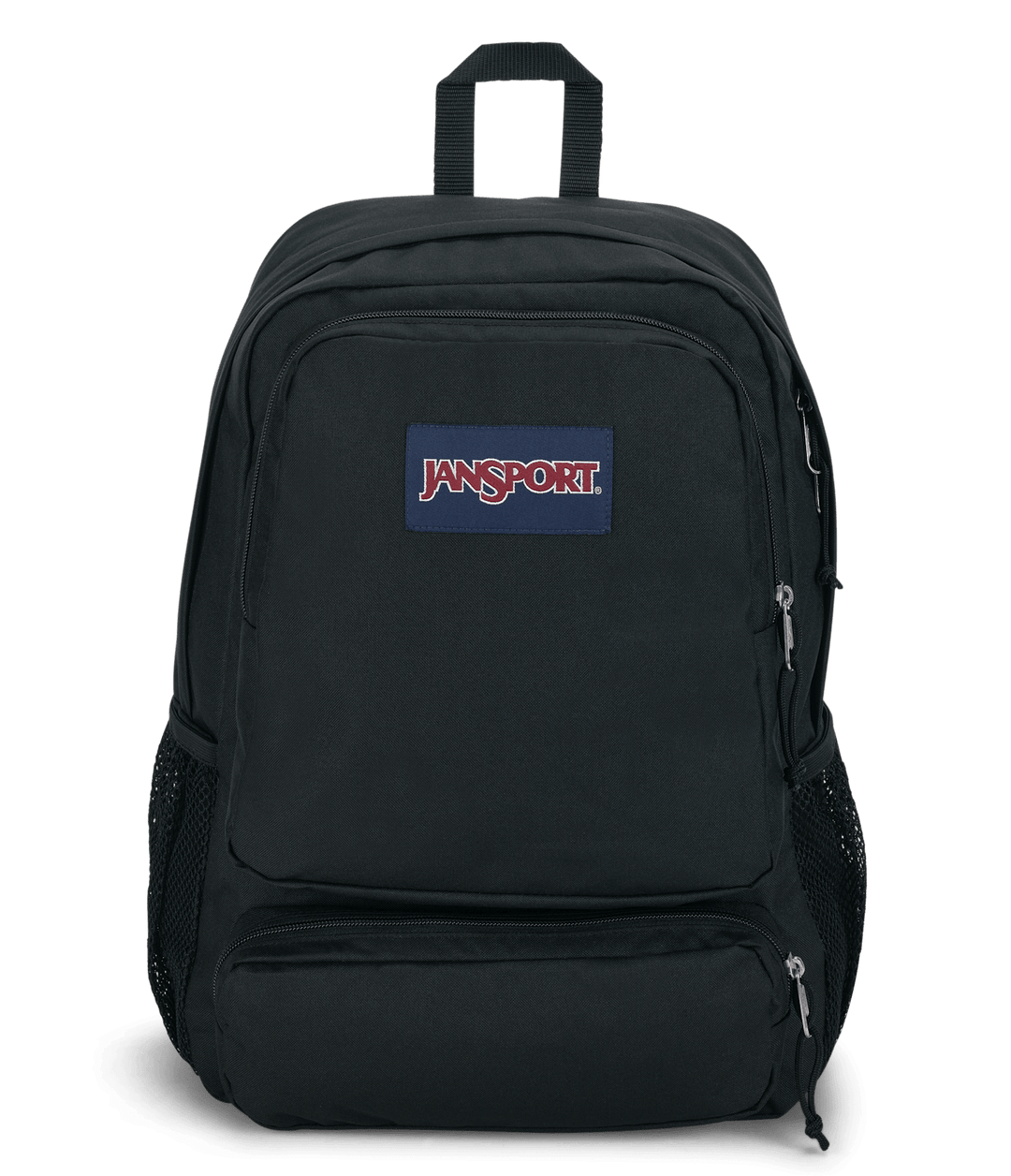 JANSPORT MOCHILA DOUBLETON BLACK - Front