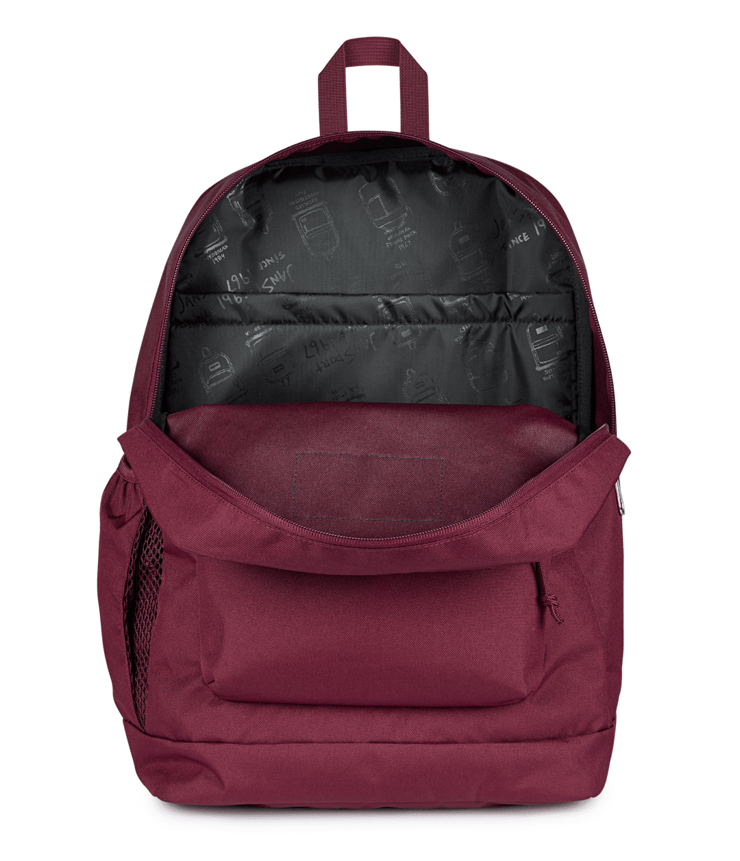 Jansport Cross Town Plus Cherry Lacquer - Interior