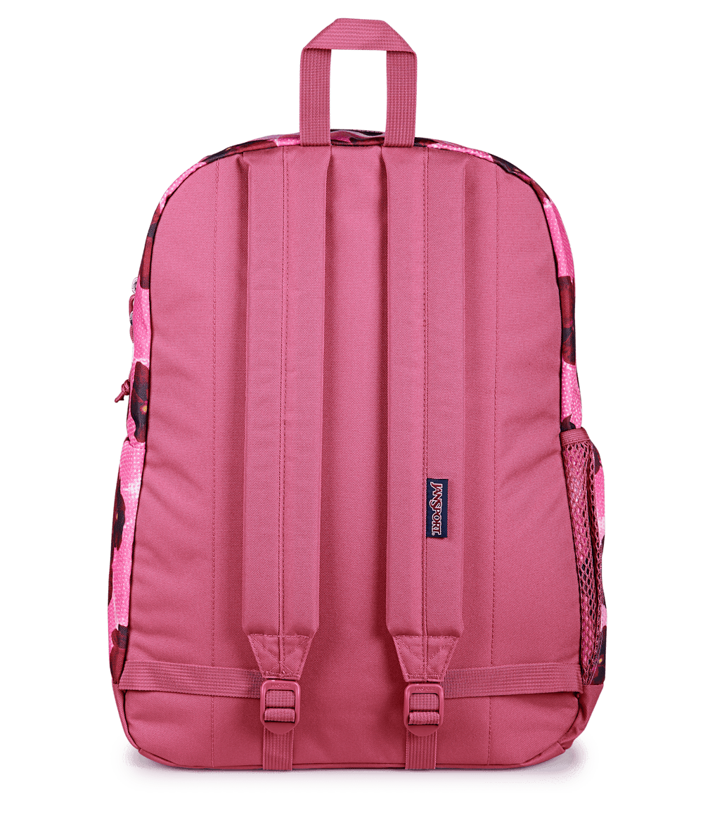 Jansport Cross Town Plus Pop Art Pansies Digital Fuchsia - Back