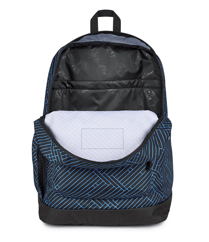 Jansport Cross Town Plus Team Stripes Black - Interior