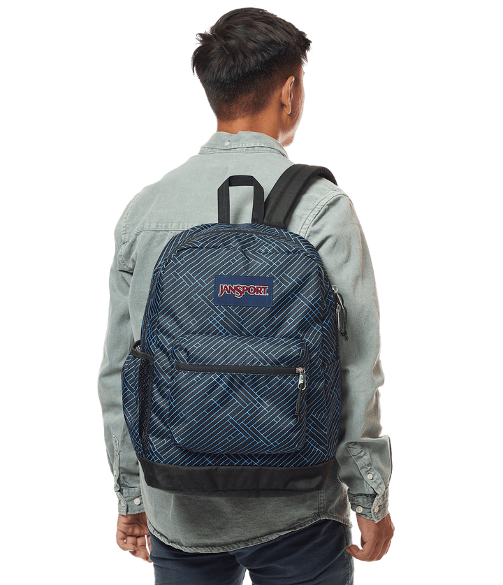 Jansport Cross Town Plus Team Stripes Black - Model
