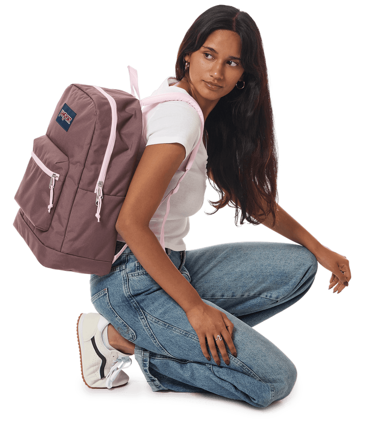 Jansport Cross Town Plus Color Blocked Mahogany Haze - Model