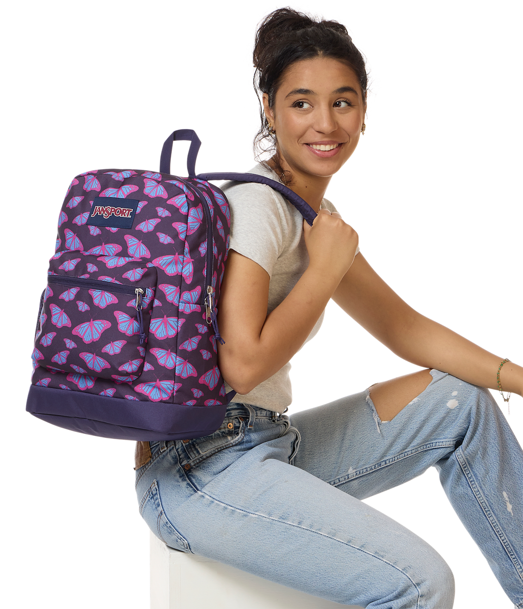 Jansport Cross Town Plus Flutter By Purple - Model