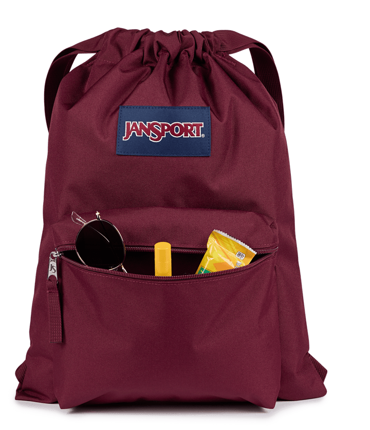 Jansport Draw Sack Cherry Lacquer - Det3