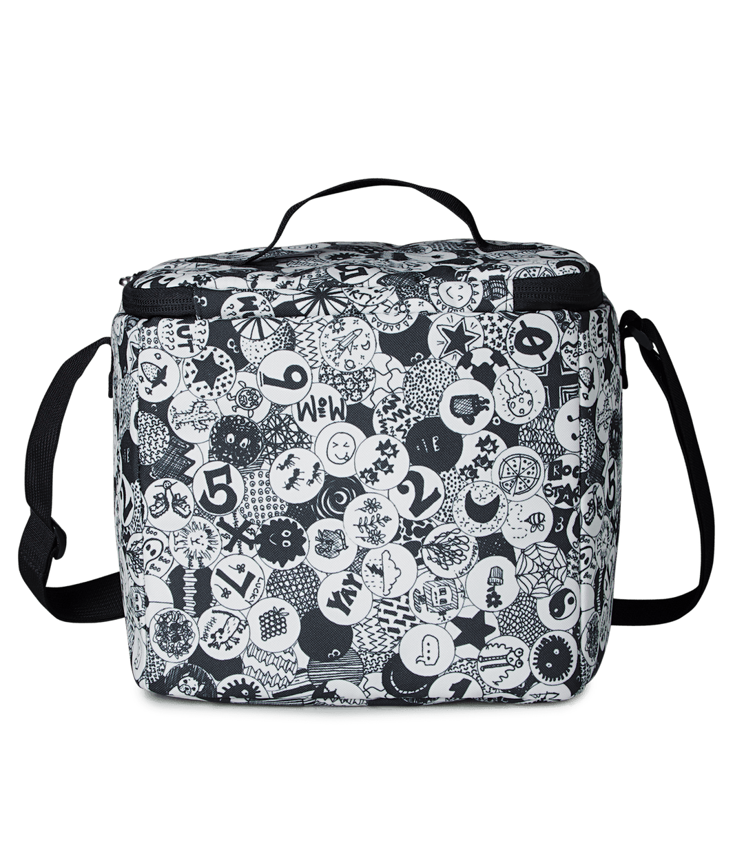 Jansport Super Snack Doodle Dots Black/white/grey - Back