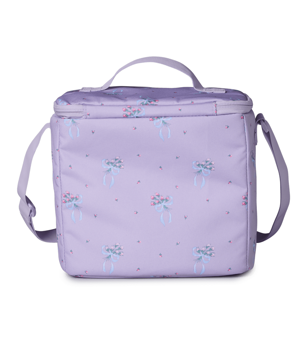 Jansport Super Snack Doodle Pastel Petals Lilac/blue/pink/green - Back