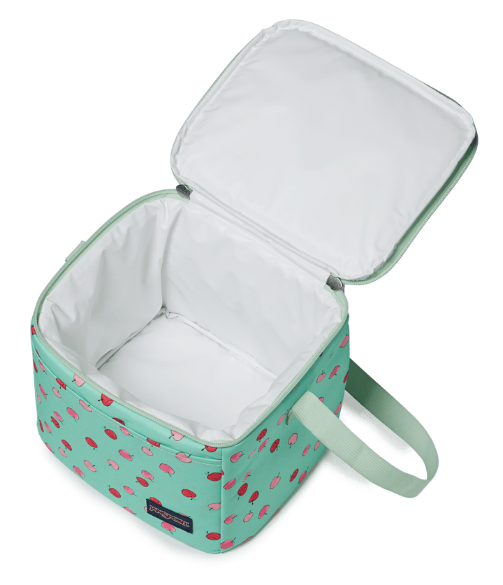 Jansport Super Snack Doodle Apple Orchard Magic Mint/pink/red - Interior