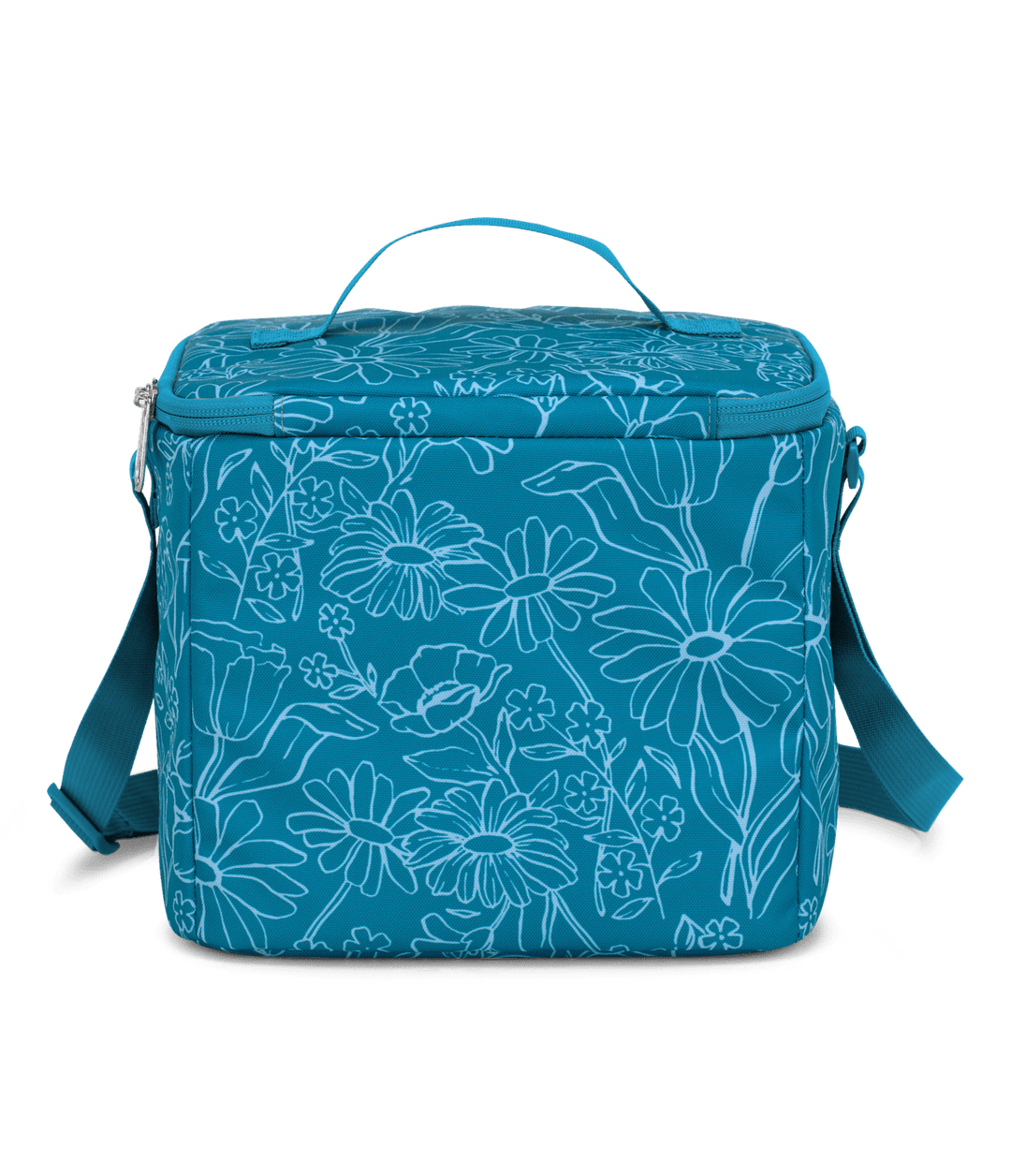 Jansport Super Snack Delightful Daisies Green - Back