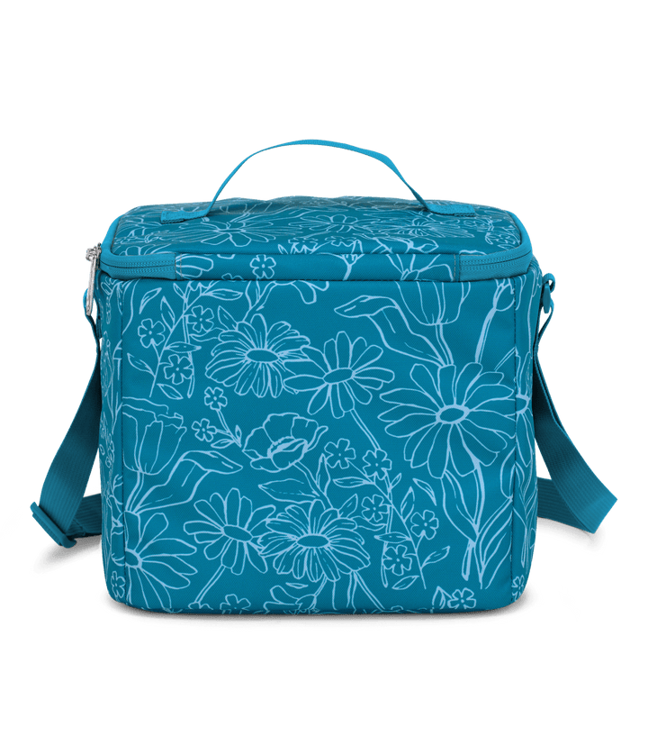 Jansport Super Snack Delightful Daisies Green - Back