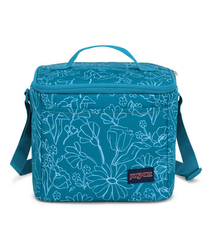 Jansport Super Snack Delightful Daisies Green - Front