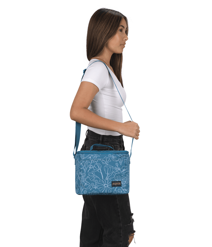 Jansport Super Snack Delightful Daisies Green - Model