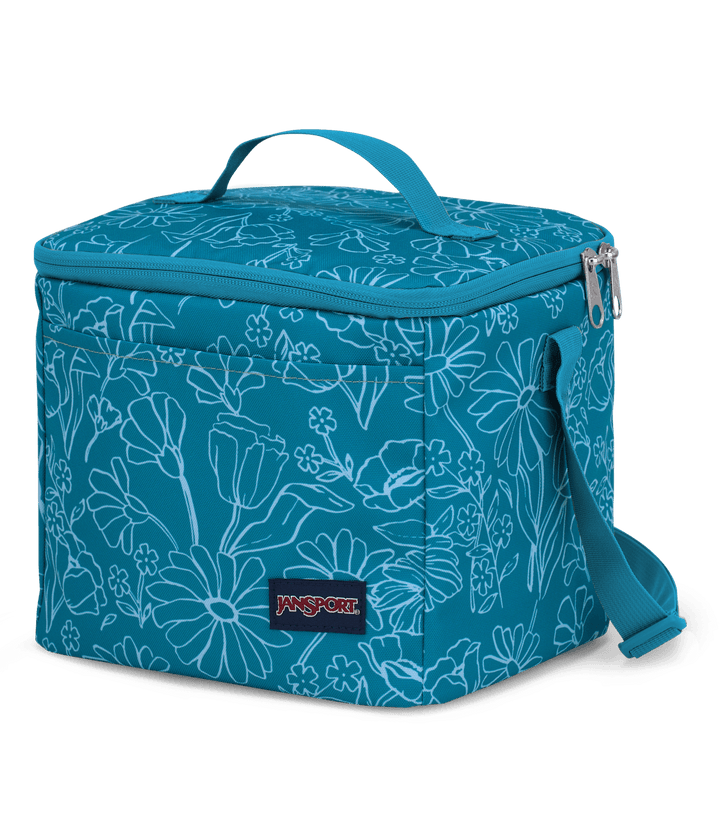 Jansport Super Snack Delightful Daisies Green - Side