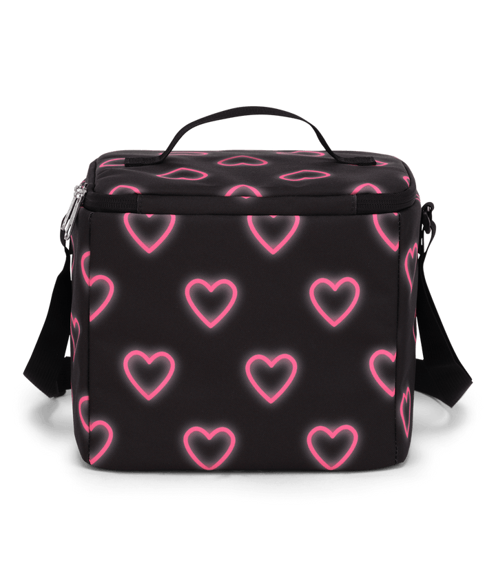 Jansport Super Snack Happy Hearts Black - Back