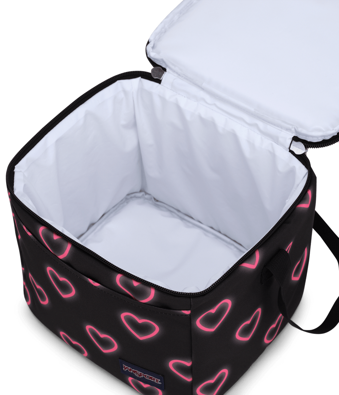 Jansport Super Snack Happy Hearts Black - Interior