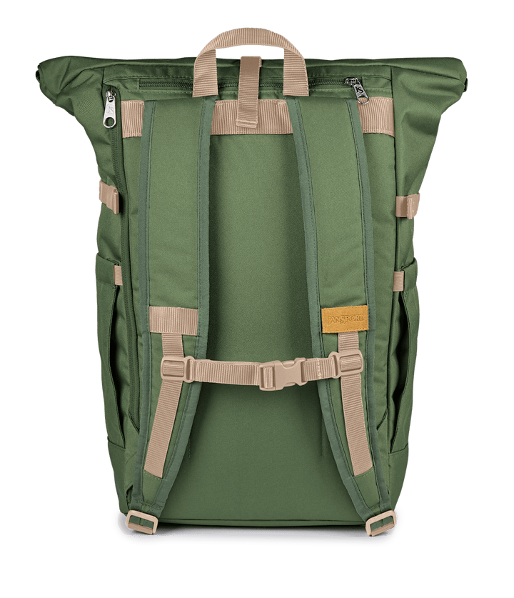 Jansport Hatchet Rolltop Cargo Green - Back
