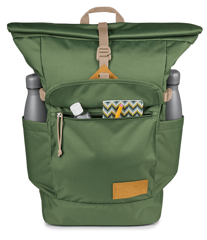 Jansport Hatchet Rolltop Cargo Green - Det3