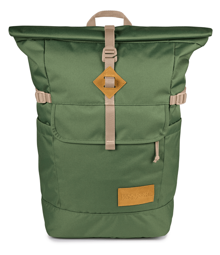 Jansport Hatchet Rolltop Cargo Green - Front