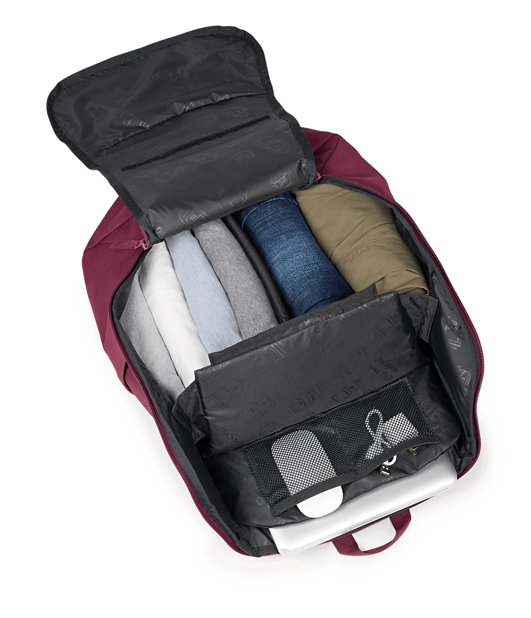 Jansport Recharge Pack Cherry Lacquer - Det3
