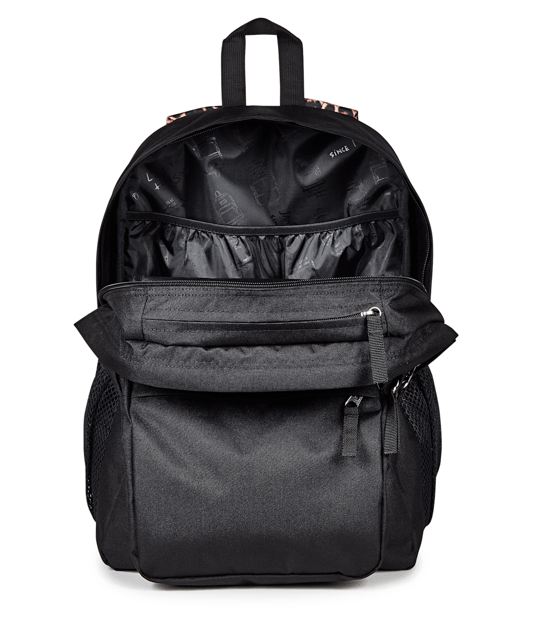 Jansport Big Plans Black/tan - Interior