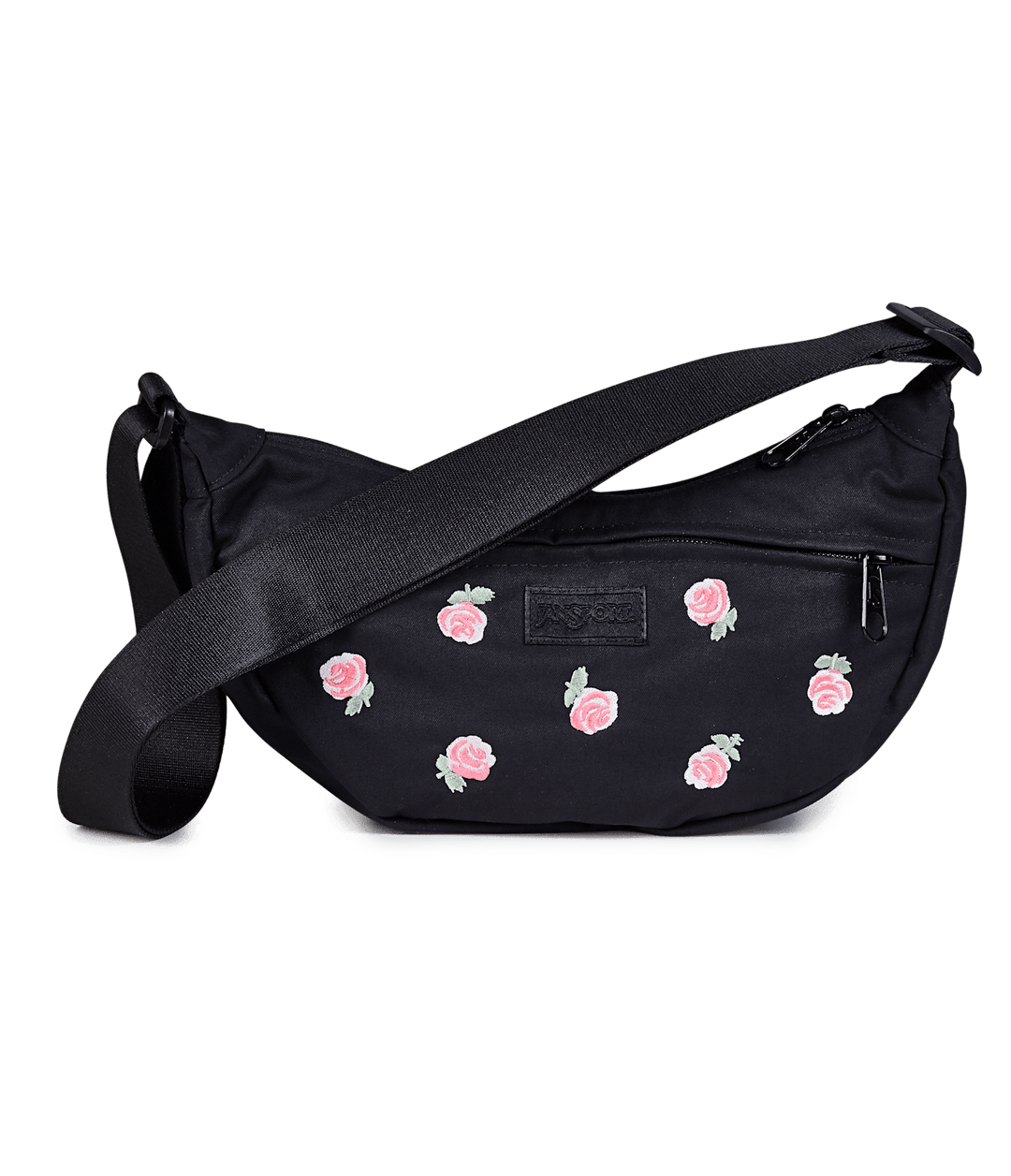 Jansport Unphased Small Fx Just a Rose Embroidery Black - Front