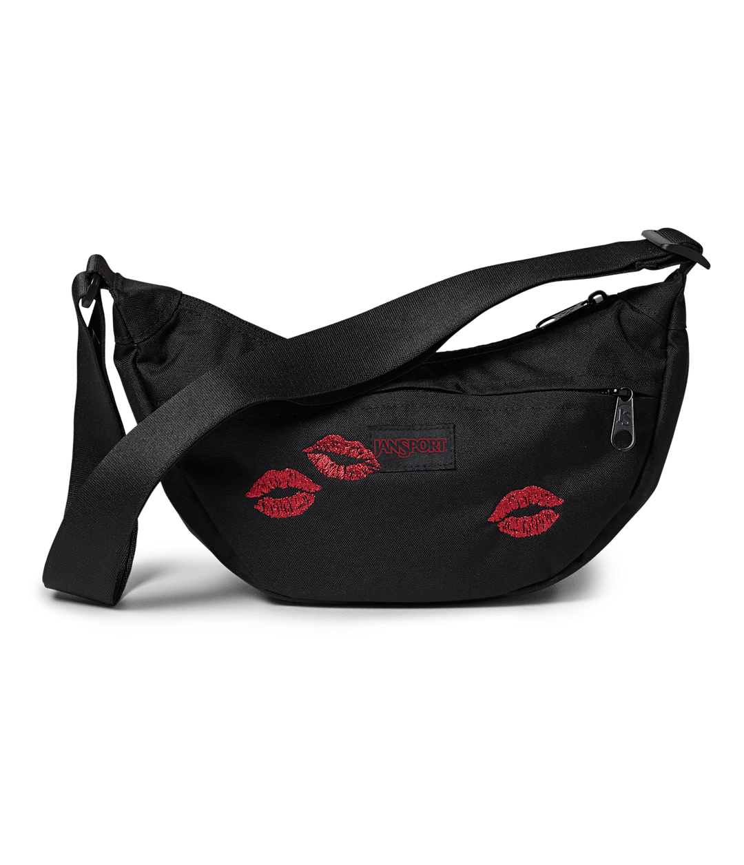 Jansport Unphased Small Fx Kisses Emb Black - Front