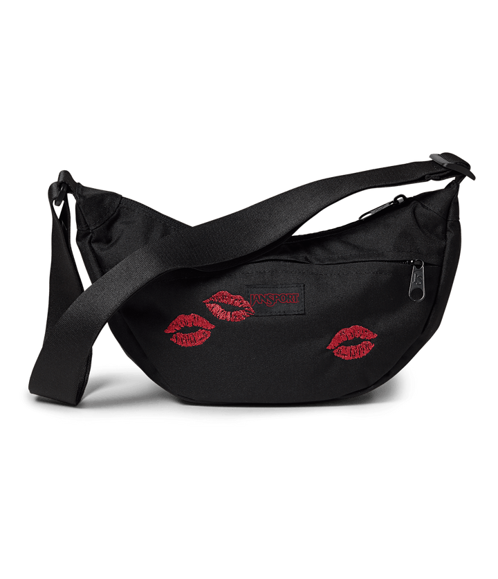 Jansport Unphased Small Fx Kisses Emb Black - Front