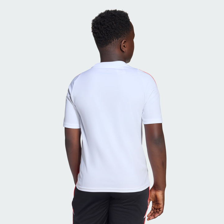 ADIDAS NIÑO TSHIRT MESSI WHITE/SEMI LUCID RED