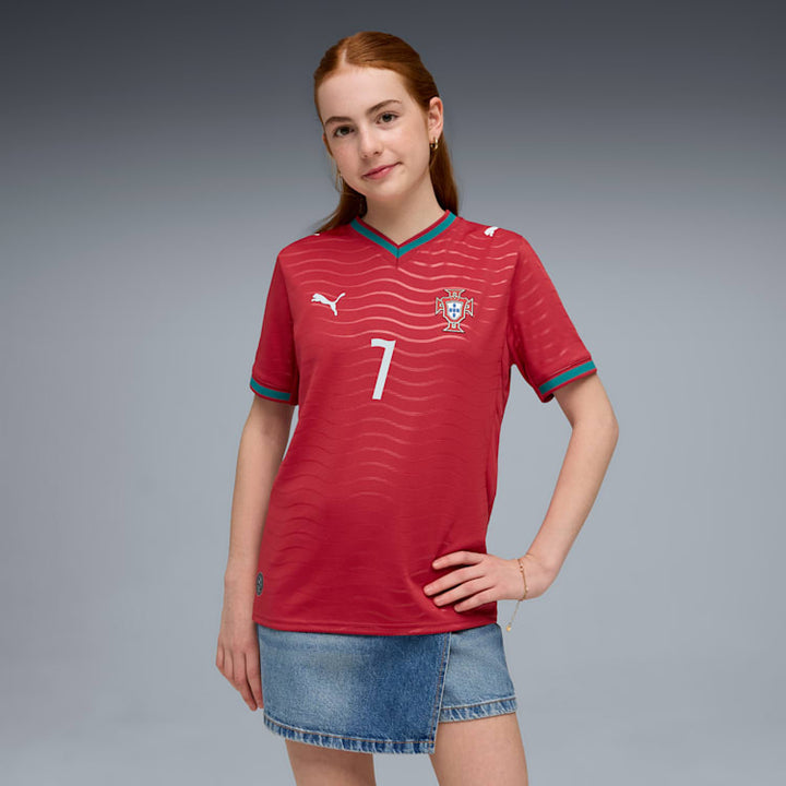 PUMA NIÑO TSHIRT FPF HOME REPLICA JR. RONALDO RED