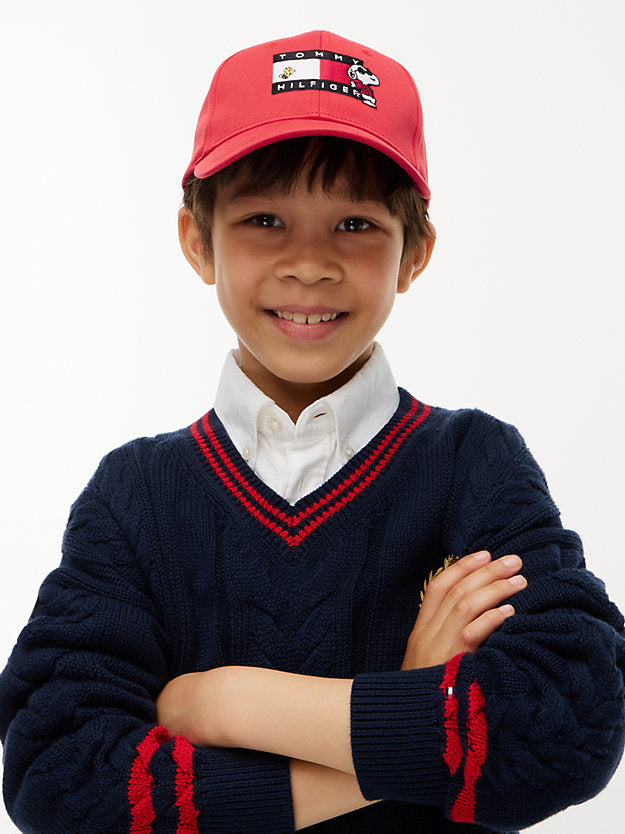 TOMMY HILFIGER GORRA PEANUTS FLAG LOGO RED GLARE