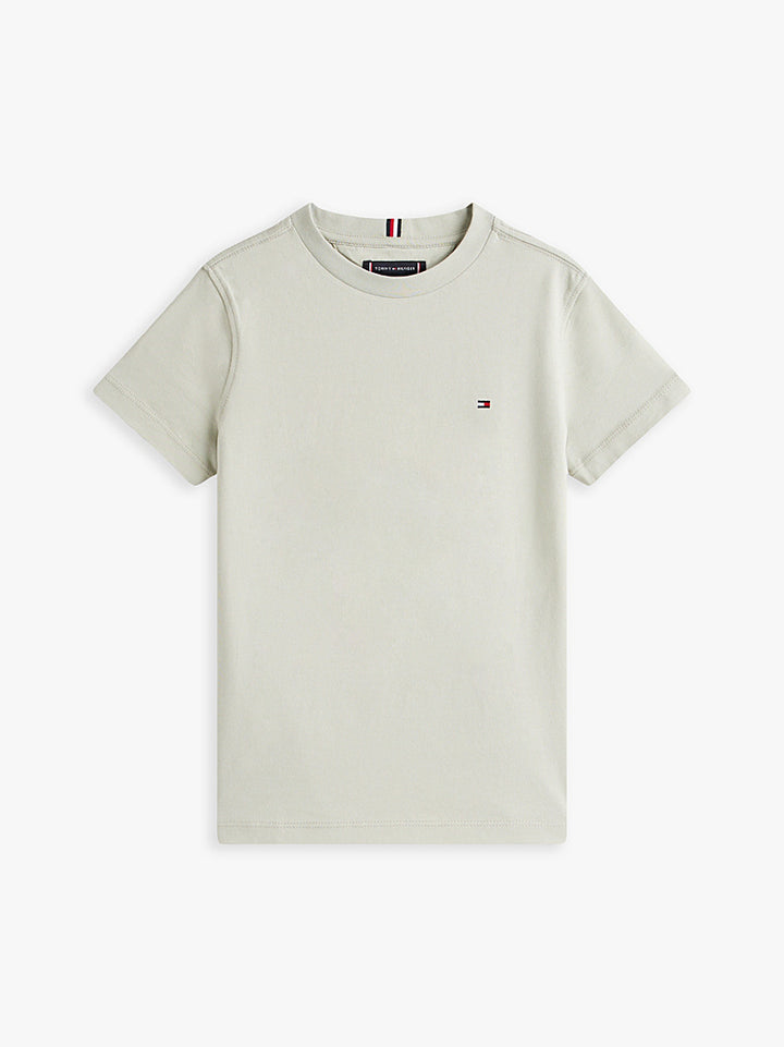 TOMMY HILFIGER NIÑO TSHIRT ESSENTIAL COTTON REG FIT MISTY SAGE