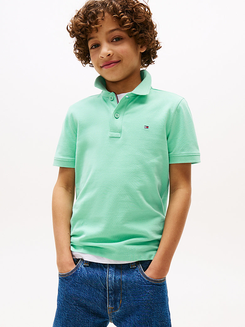 TOMMY HILFIGER NIÑO POLO FLAG MENTHOL