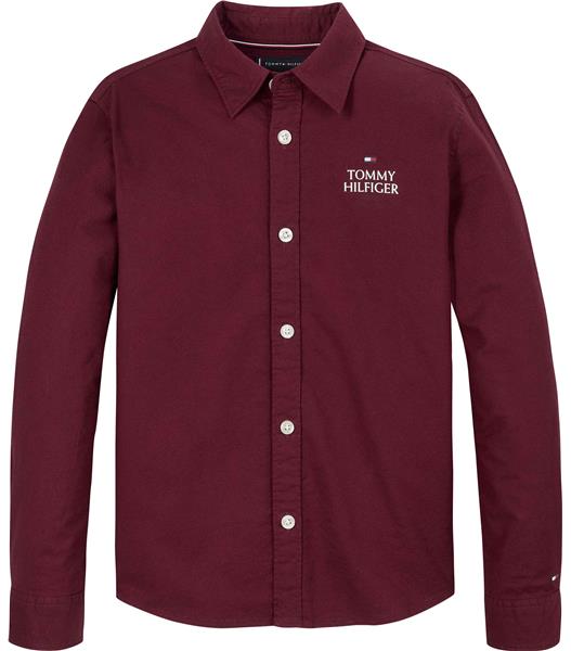 Tommy Hilfiger Camisa Deep Rouge para Niño