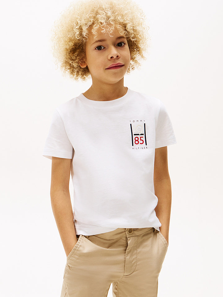 TOMMY HILFIGER NIÑO TSHIRT TH GRAPHIC REG WHITE