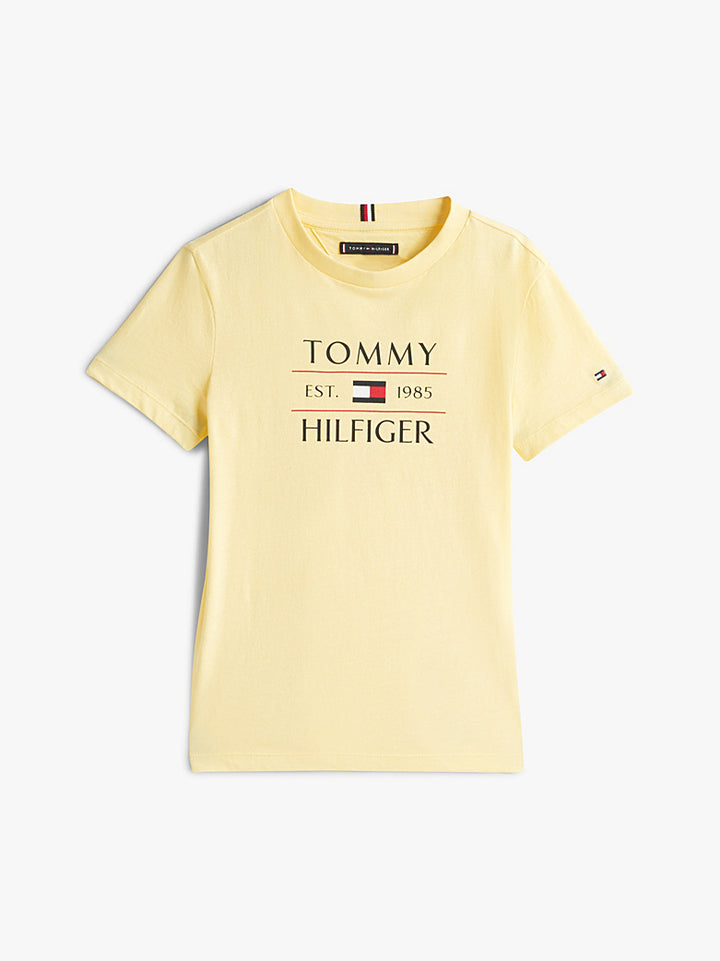 TOMMY HILFIGER NIÑO TSHIRT TOMMY FLAG HILFIGER REG CITRONELLA