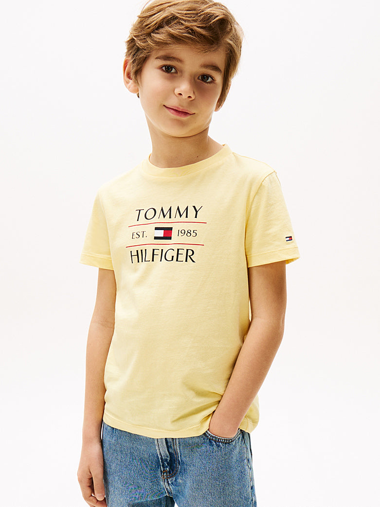 TOMMY HILFIGER NIÑO TSHIRT TOMMY FLAG HILFIGER REG CITRONELLA