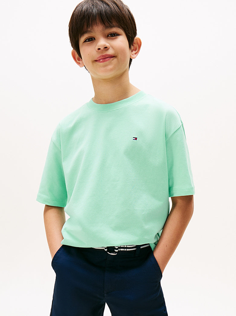TOMMY HILFIGER NIÑO TSHIRT ESSENTIAL ARCHIVE FIT MENTHOL