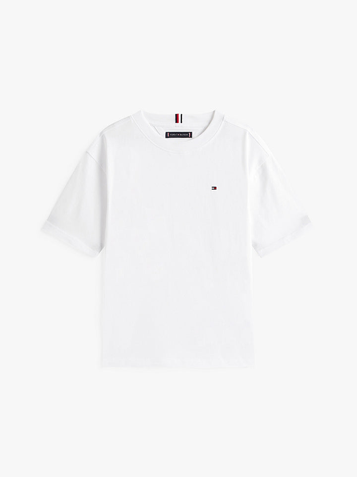 TOMMY HILFIGER NIÑO TSHIRT ESSENTIAL ARCHIVE FIT WHITE