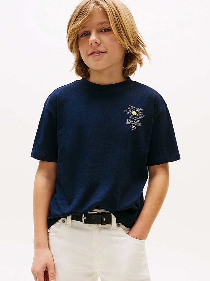 TOMMY HILFIGER NIÑO TSHIRT FUN GRAPHIC DARK NIGHT NAVY