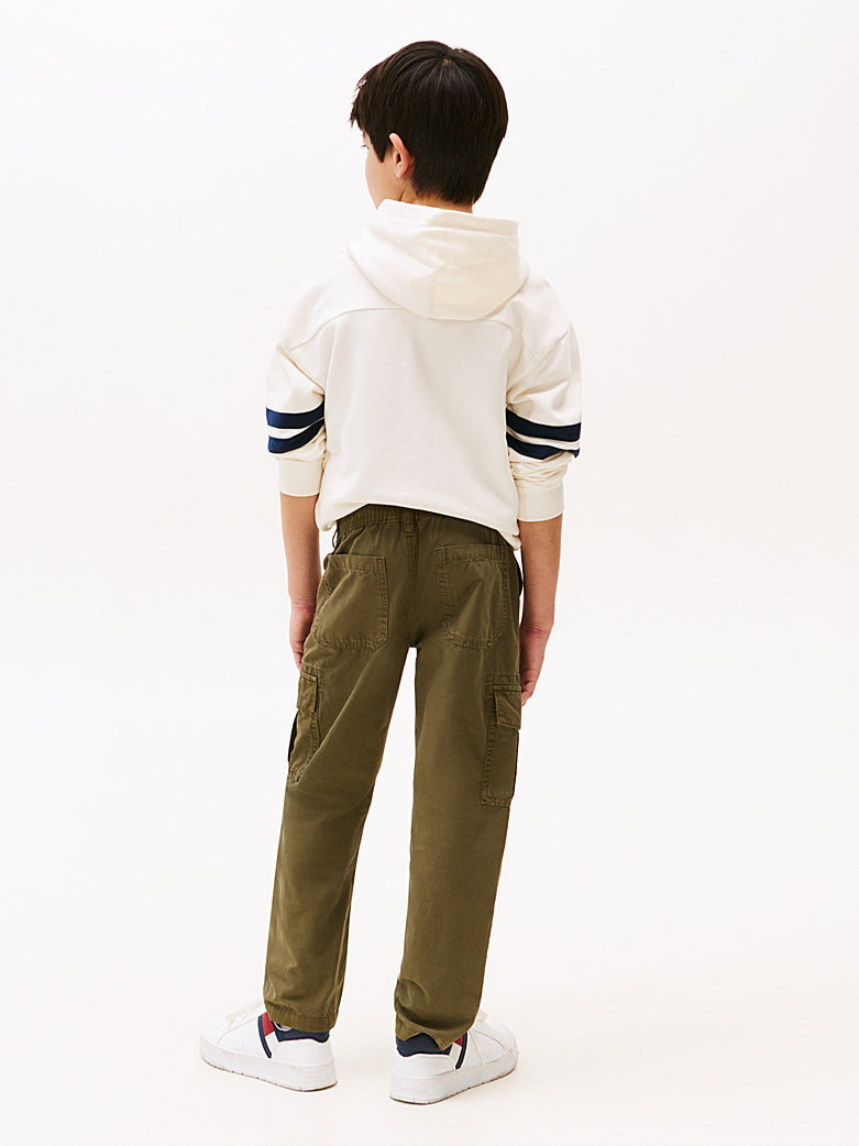 TOMMY HILFIGER NIÑO PANTALON CASUAL WORKER BATTLE GREEN