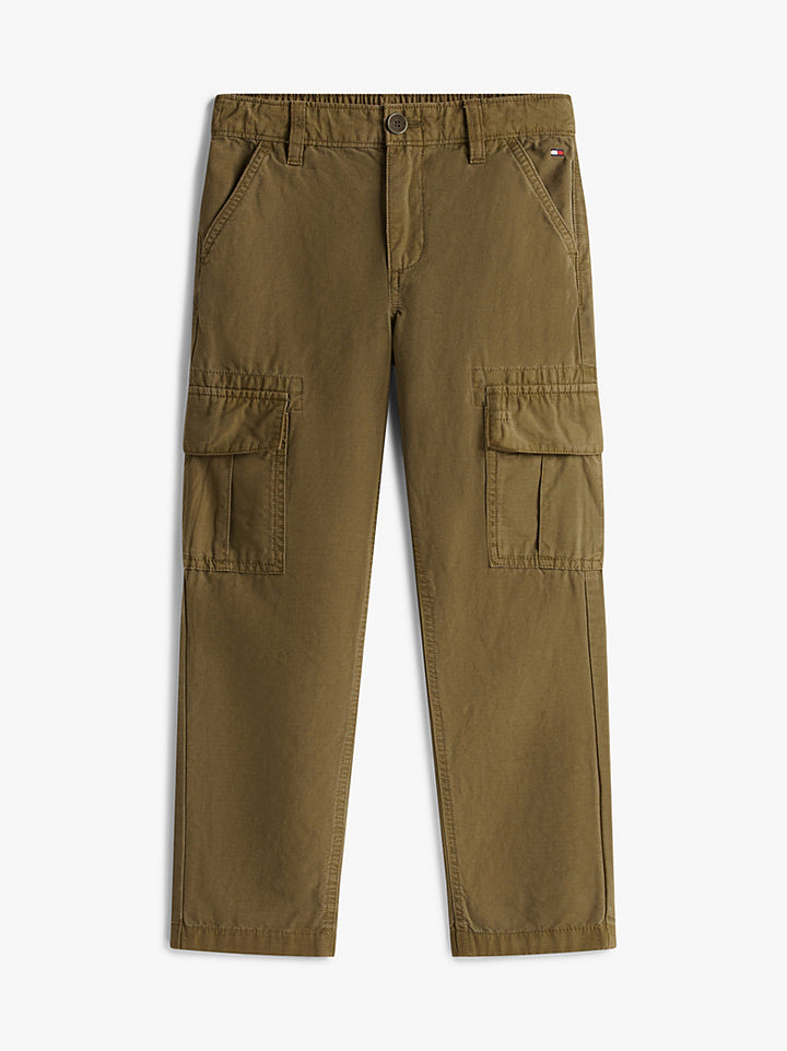 TOMMY HILFIGER NIÑO PANTALON CASUAL WORKER BATTLE GREEN